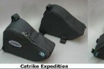 Catrike and Arkel frame bags :: But if we don't need racks on our trikes, what will keep the mud out of our helmets?