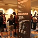 Interbike Day 2 :: The line for the Outdoor Demo bus